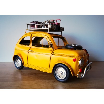 Fiat 500 geel Fiat 500 geel